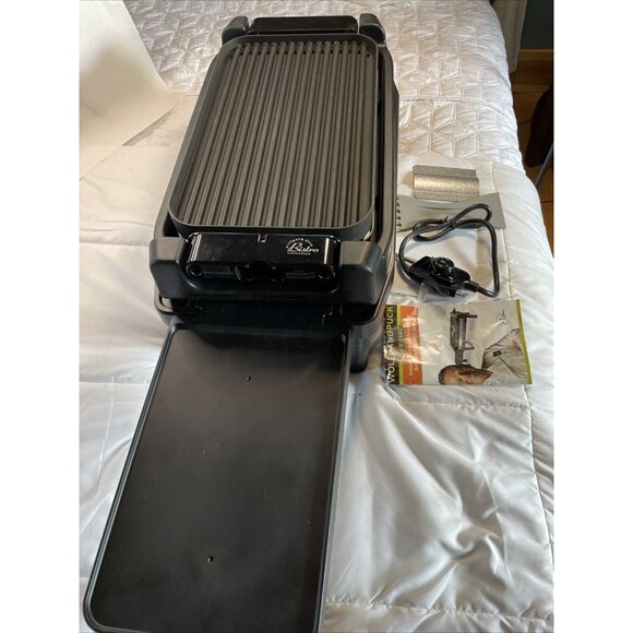 Wolfgang Puck Indoor/outdoor Reversible Grill Griddle With Stand New No Box - Picture 7 of 11